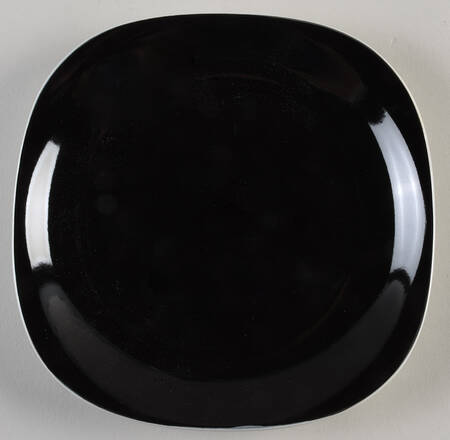 Black Square Salad Plate
