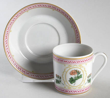 Empress Josephine Demitasse Collection Flat Demitasse Cup & Saucer Set by Haviland