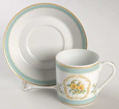 Empress Josephine Demitasse Collection Flat Demitasse Cup & Saucer Set