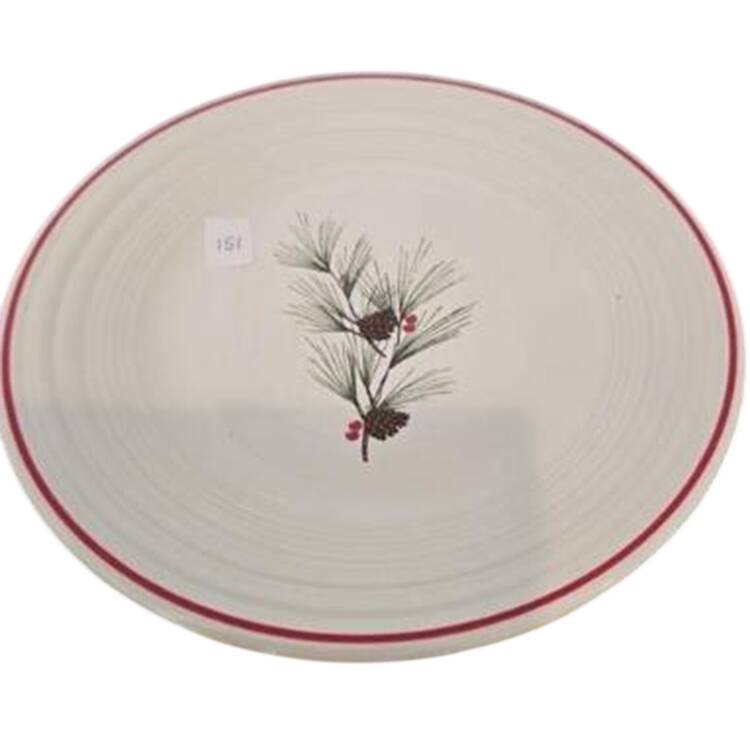 Holiday Cardinal Luncheon Plate