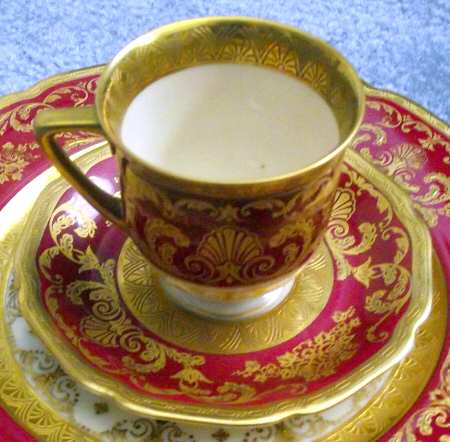 HC1257 Footed Demitasse Cup & Saucer Set
