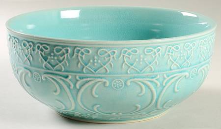 Zazen (Embossed) 10" Round Vegetable Bowl