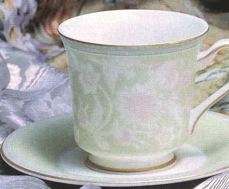 Morning Calm Footed Cup & Saucer Set