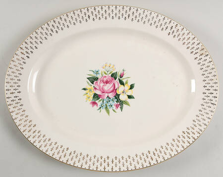 HLC3959 15" Oval Serving Platter by Homer Laughlin 