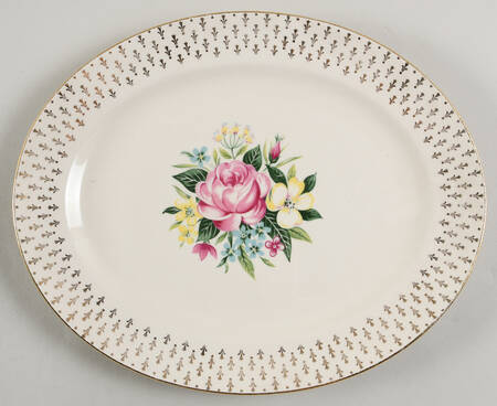 HLC3959 11" Oval Serving Platter by Homer Laughlin 