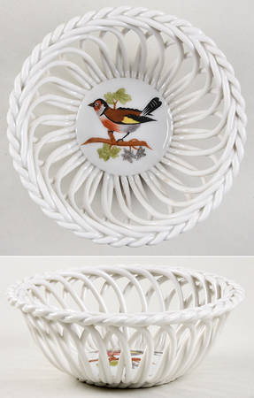 HO 4" Round Open Weave Basket