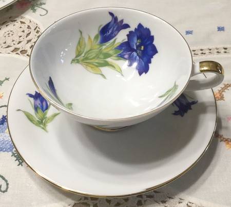 HEJ177 Footed Cup & Saucer Set