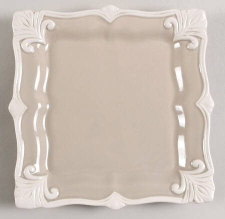 Baroque Square (Taupe) Salad Plate