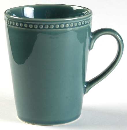Beaded Teal Mug
