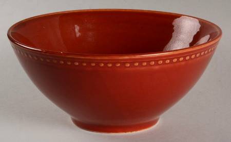 Beaded Merlot Soup/Cereal Bowl