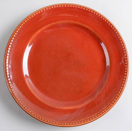 Beaded Merlot Salad Plate