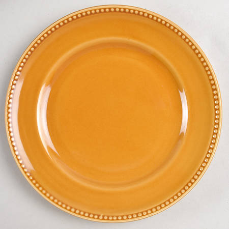 Beaded Amber Salad Plate