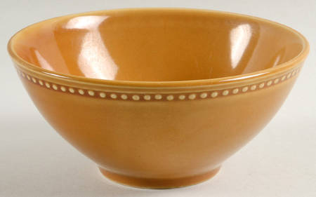 Beaded Amber Soup/Cereal Bowl