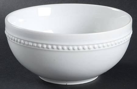 Basic White (Round Bead) Soup/Cereal Bowl