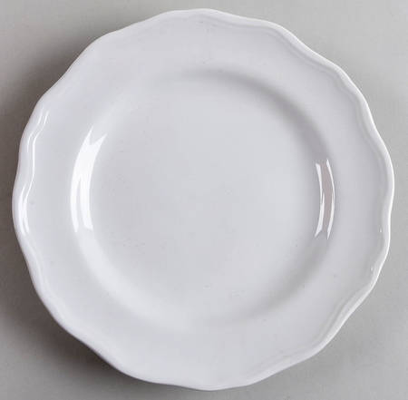 Basic White (Scalloped) Salad Plate