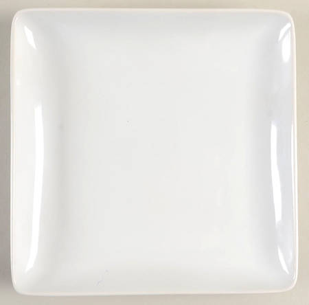 Basic White (Square) Square Salad Plate