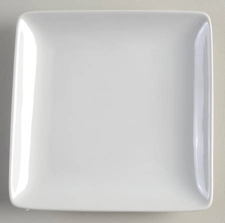 Basic White (Square) Square Appetizer Plate