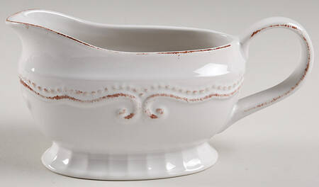 Capri White Gravy Boat