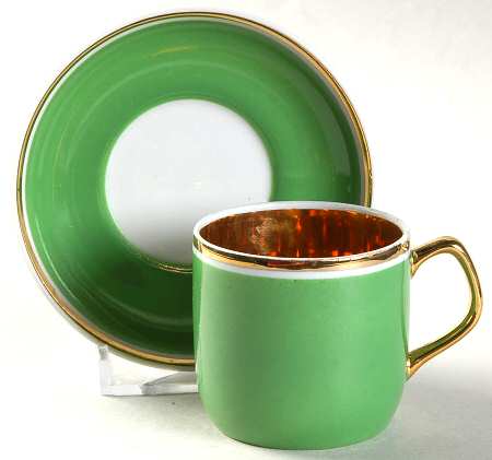 HLH5 Flat Demitasse Cup & Saucer Set