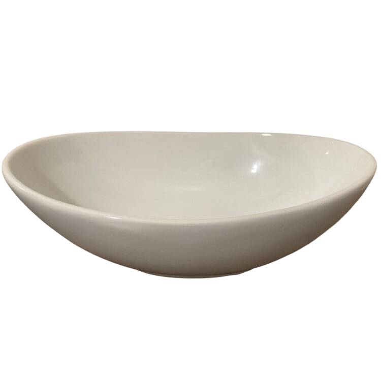 Simply White 7" Oval Vegetable Bowl