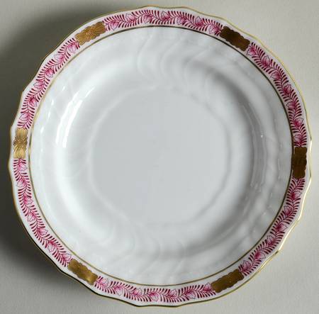 Chinese Bouquet Garland Raspberry Bread & Butter Plate