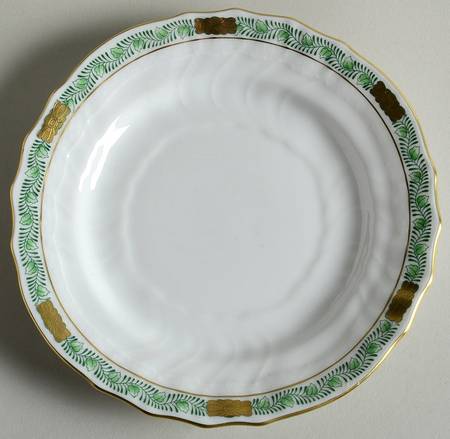 Chinese Bouquet Garland Green Bread & Butter Plate