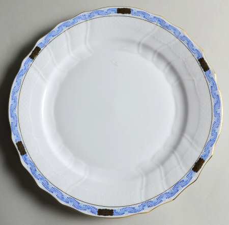 Chinese Bouquet Garland Blue Dinner Plate