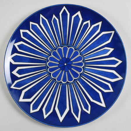 Bleus d'Ailleurs 12" Tart Plate