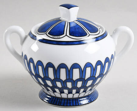 Bleus d'Ailleurs Sugar Bowl & Lid