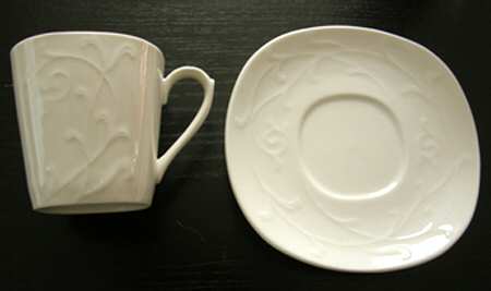 Sam & Squito Flat Cup & Saucer Set