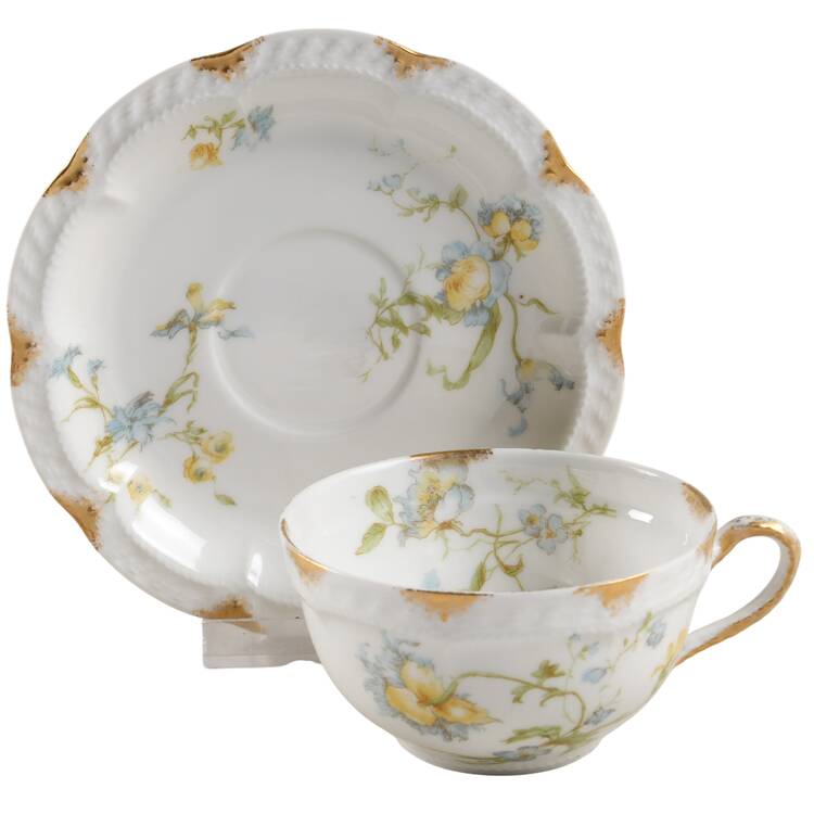 Schleiger 663-5 Flat Cup & Saucer Set
