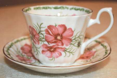 Flower of the Month Flat Cup & Saucer Set