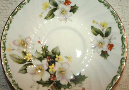 Flower of the Month Saucer for Flat Cup