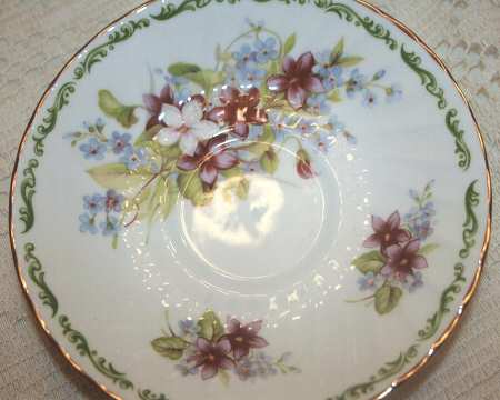 Flower of the Month Saucer for Flat Cup