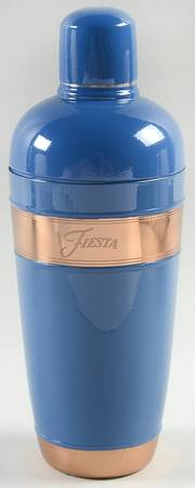 Fiesta Lapis Blue (Intro 2013) Copper Cocktail Shaker & Lid