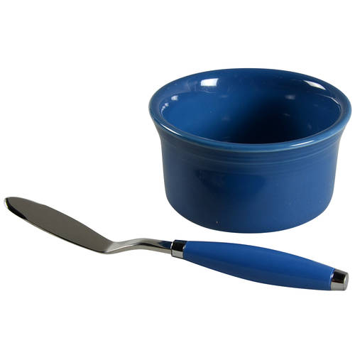 Fiesta Lapis Blue (Intro 2013) Dip Bowl & Spreader Set
