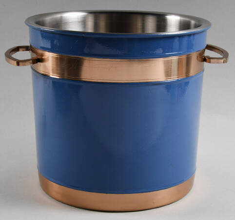 Fiesta Lapis Blue (Intro 2013) Copper Ice Bucket No Lid