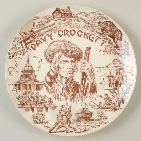 Davy Crockett Dinner Plate