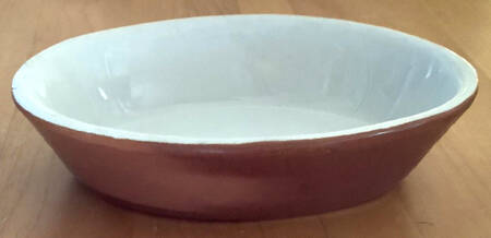 Brown 6" Oval Baker