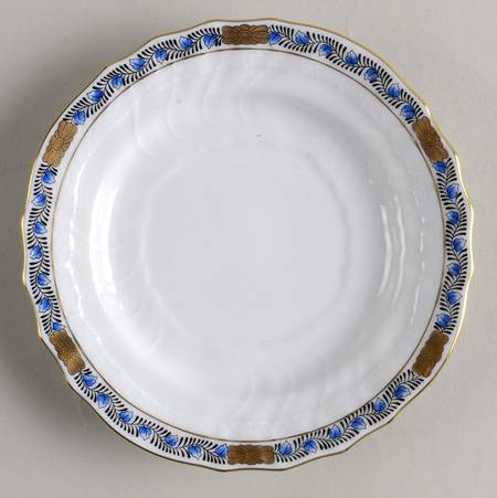 Chinese Bouquet Garland Black and Blue Bread & Butter Plate