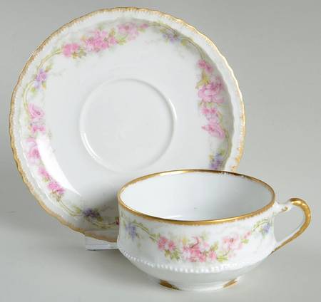Schleiger 1066-2 Flat Cup & Saucer Set