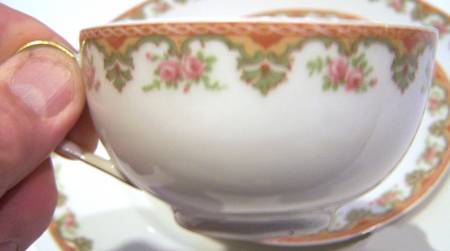 Schleiger 862-2 Flat Cup & Saucer Set
