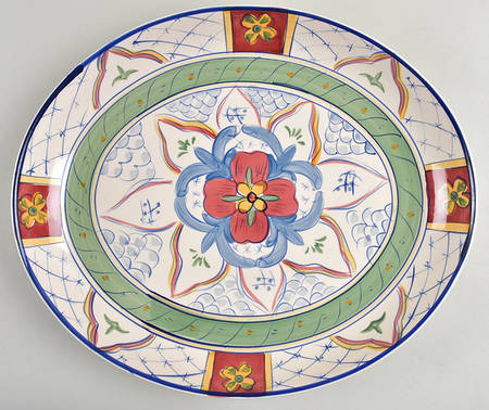 HDQ10 15" Deep Oval Serving Platter by Hd Designs