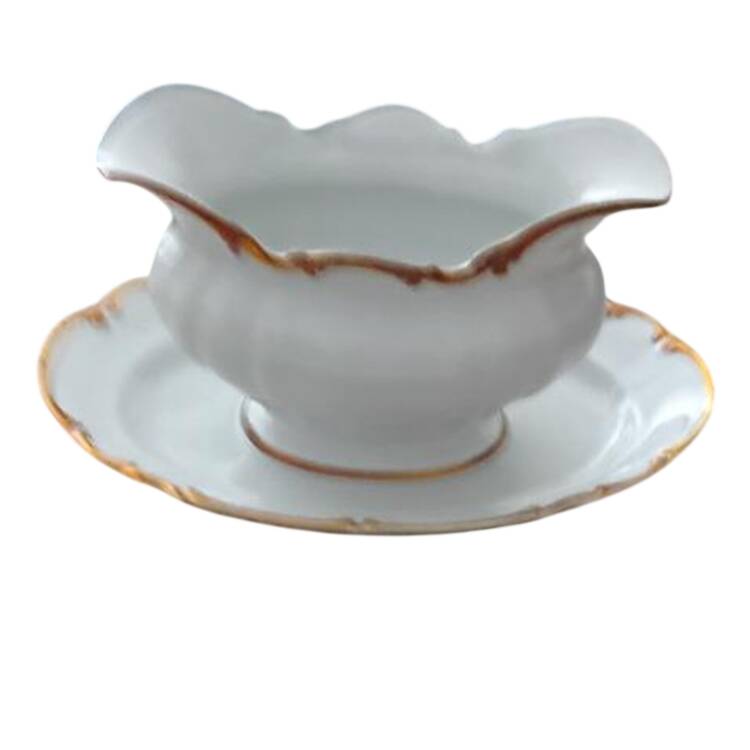 HUT2357 Gravy Boat with Attached Underplate