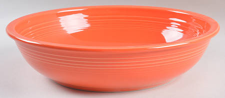 Fiesta Poppy (Intro 2014) Chip Bowl/Plate for Chip & Dip Set