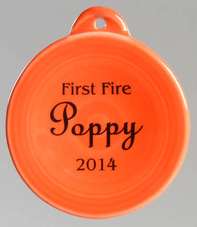 Fiesta Poppy (Intro 2014) 2014 First Fire Ornament