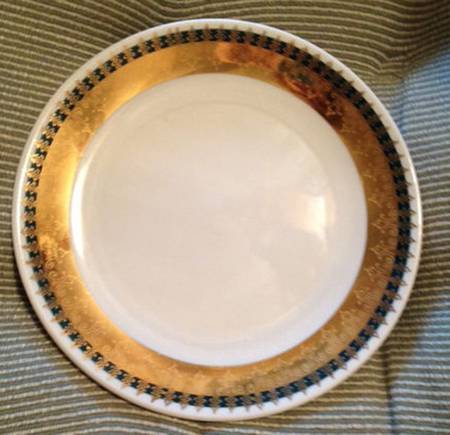 Henrieta Green Cake Plate