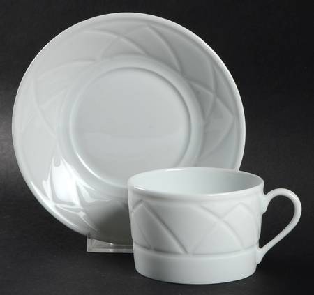Clair de Lune (Diamond) Flat Cup & Saucer Set
