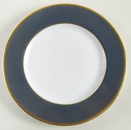 Color Block Gold Grey Bread & Butter Plate