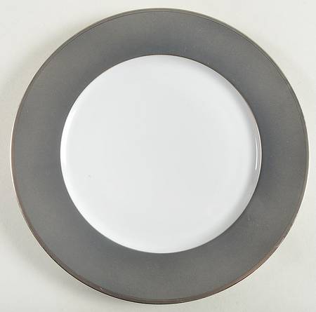 Color Block Platinum Grey Salad/Dessert Plate
